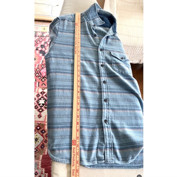 ALEX MILL Blue Striped Long Sleeve Cotton Button Down Shirt - M - Picture 9 of 10